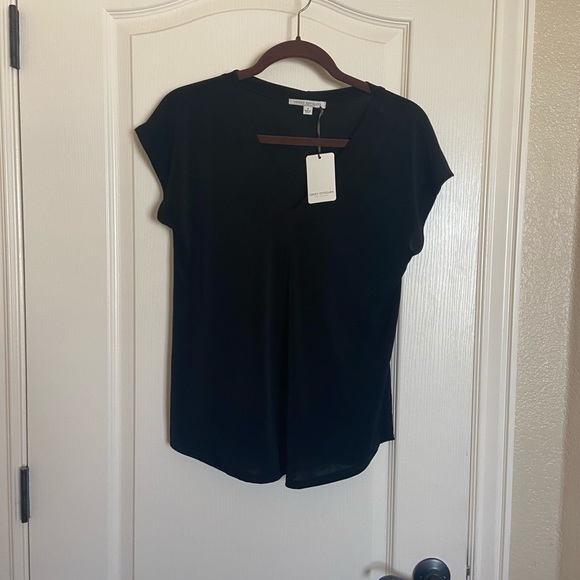 Green Envelope Tops - Green Envelope Black Tunic